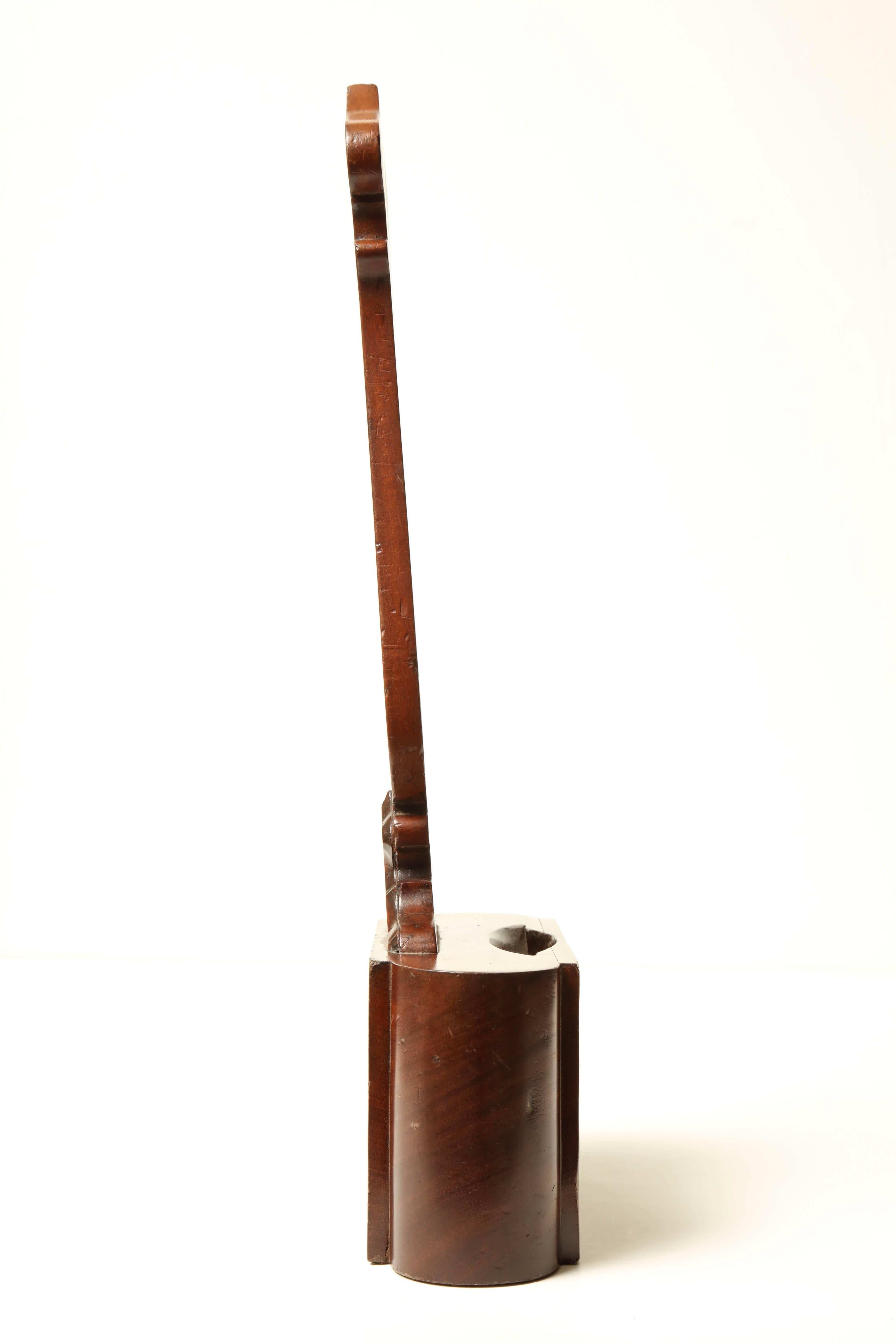 Mid-19th Century English, Mahogany, Weighted Charger Stand For Sale 2