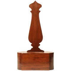 Mid-19th Century English, Mahogany, Weighted Charger Stand