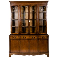 Mid-19th Century English Mahogany Wood Hutch / Cabinet