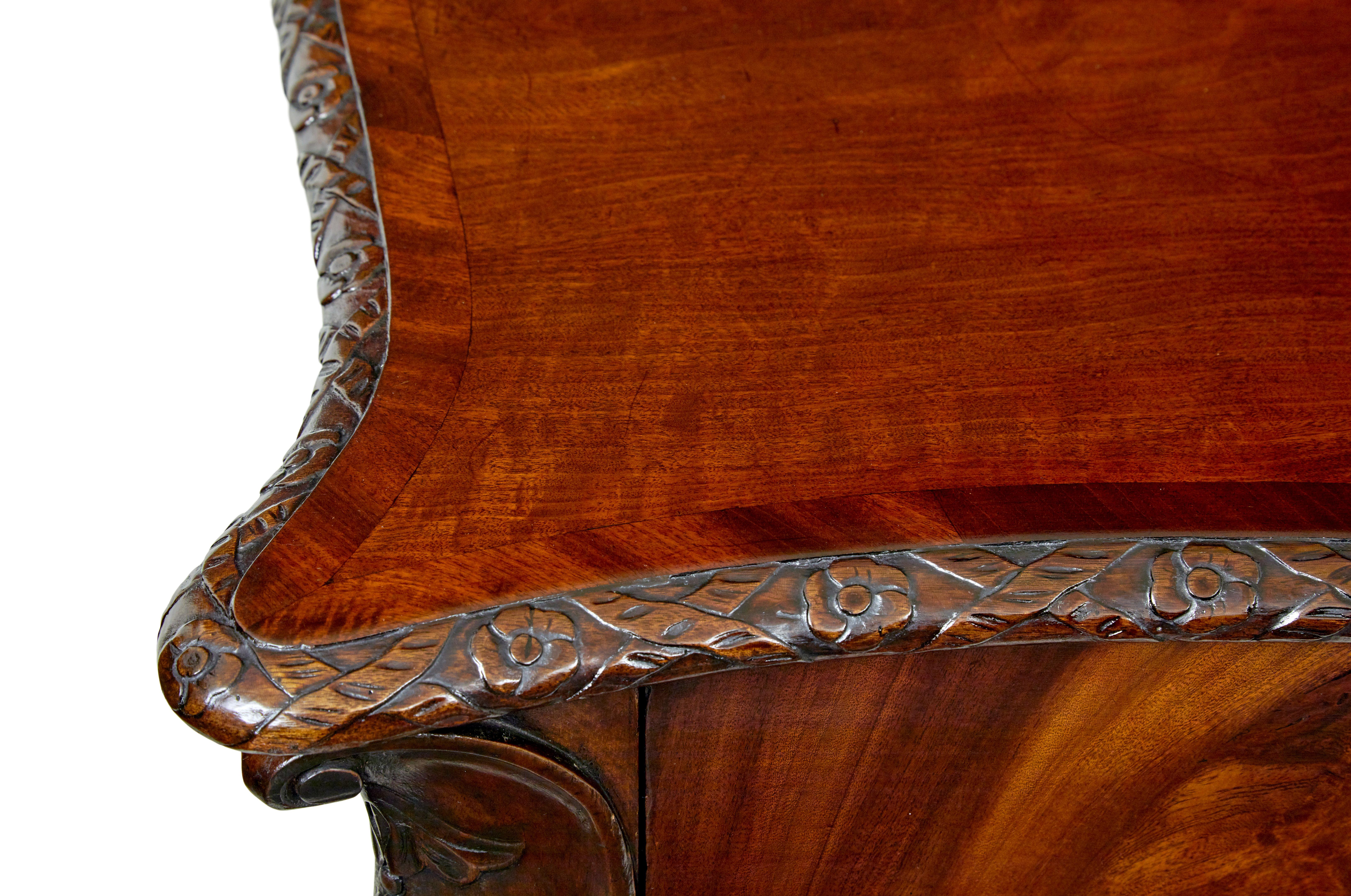 Mid 19th century English partners desk in the Chippendale taste For Sale 6
