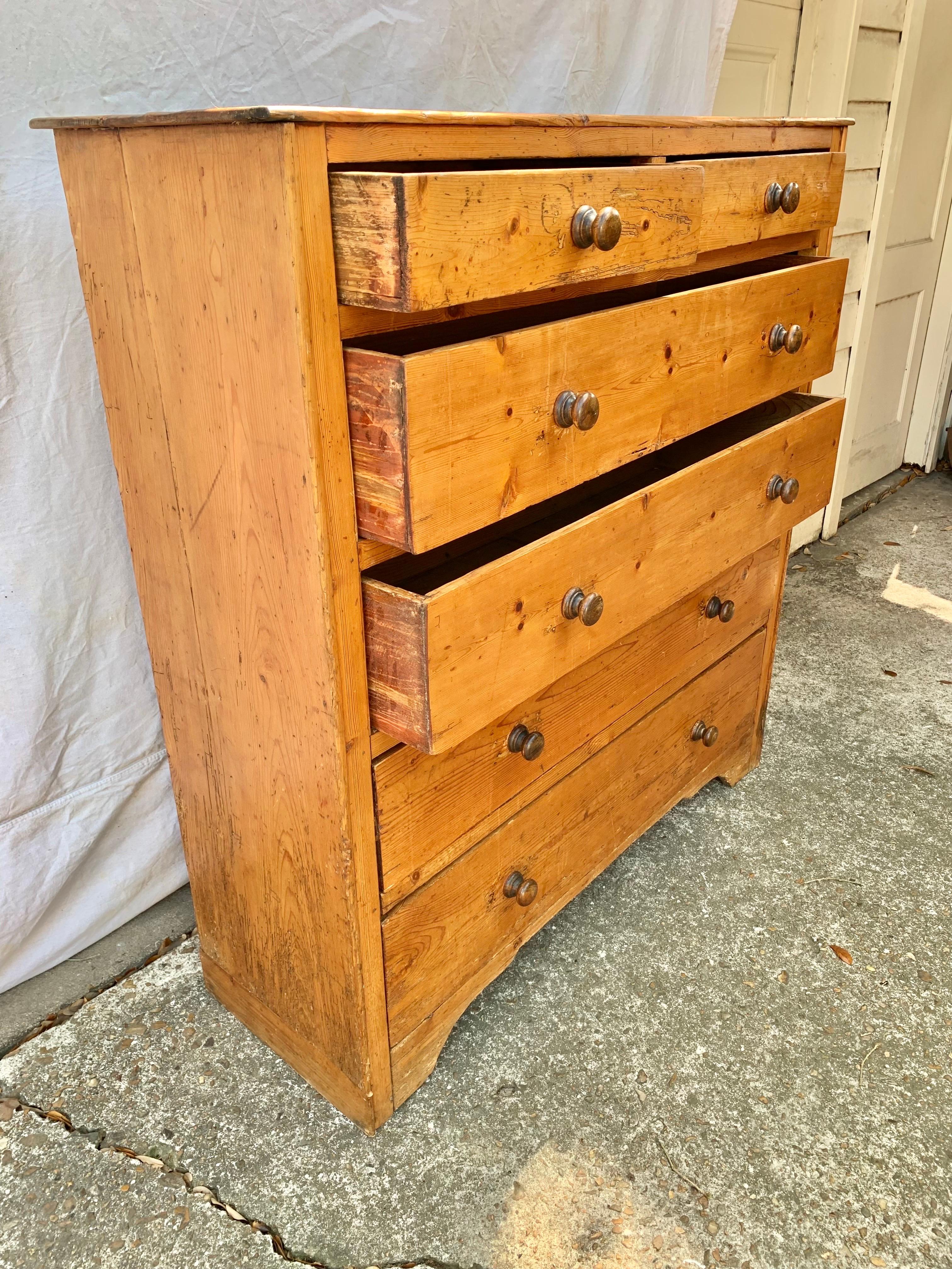 Mid 19th Century English Pine Chest of Drawers 4