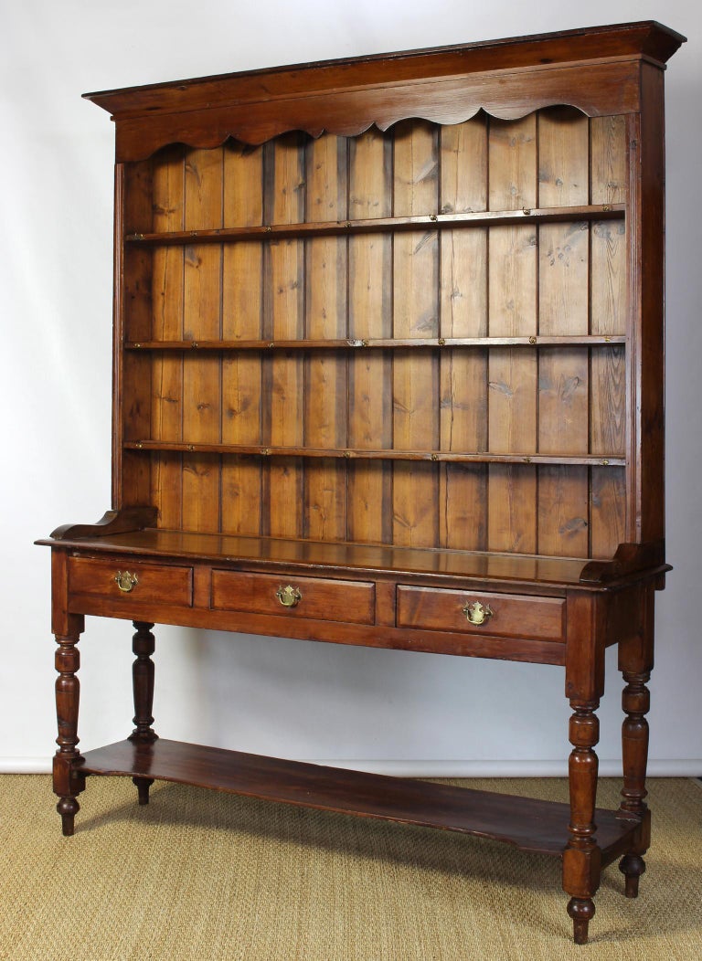 Mid 19th Century English Pine Dresser For Sale At 1stdibs