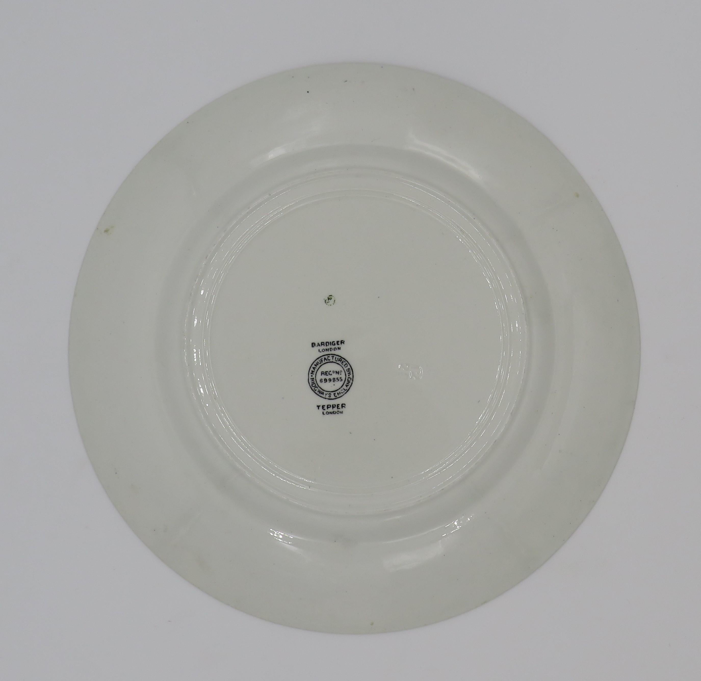 Mid-19th Century English Pottery Passover Plate 4
