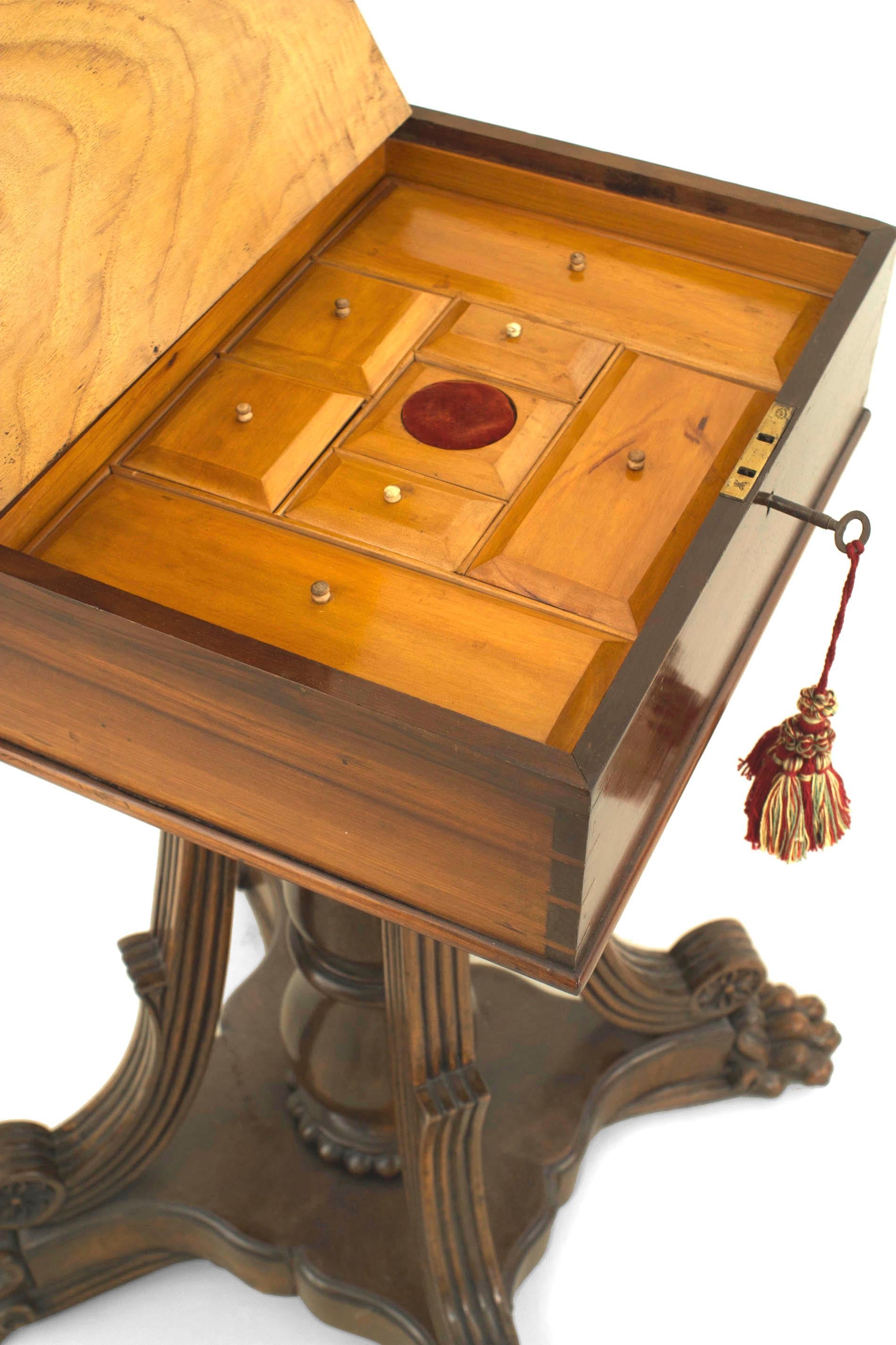 Mid-19th Century English Regency Style Marquetry Flip-Top End Table 5