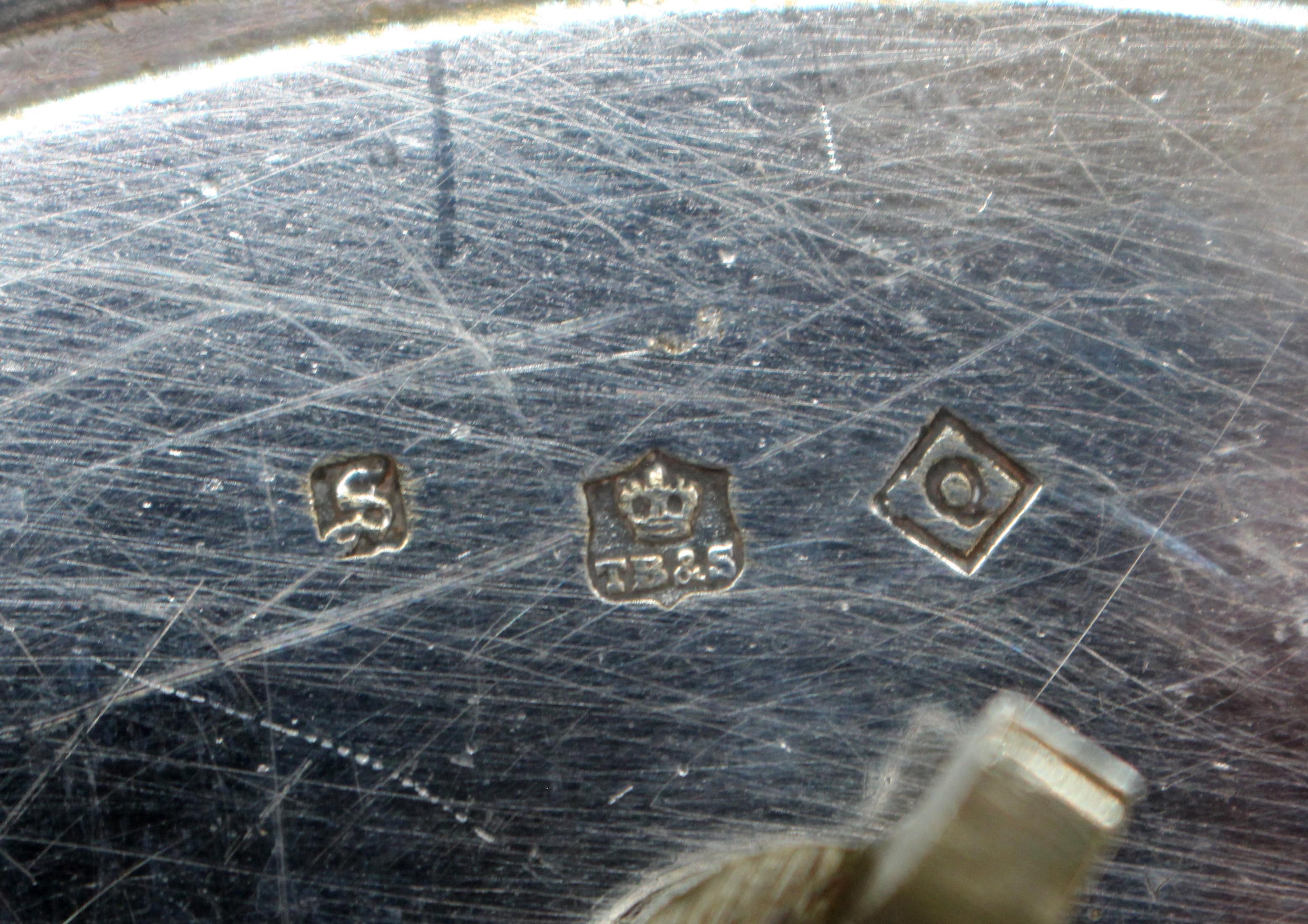 Mid-19th Century English Silver on Nickle Meat Cover by Thomas Bradbury & Sons For Sale 1