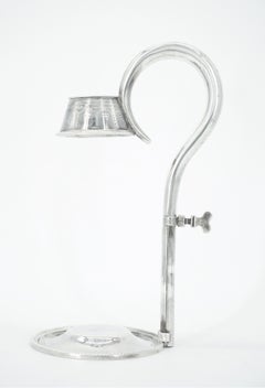 Mid-19th Century English Silver Plate Engraved Wine Cradle Holder