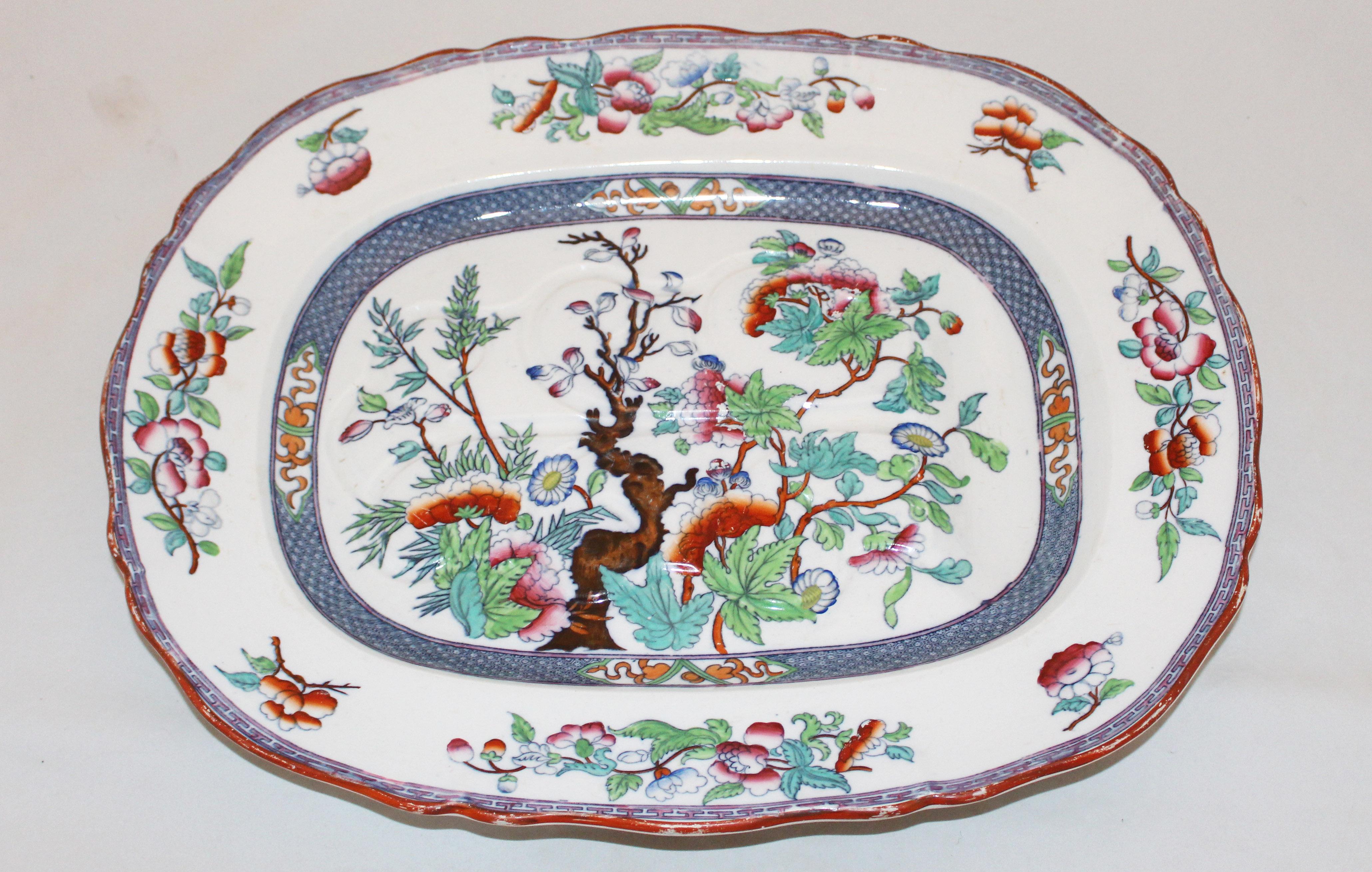 Plat à motif Minton Well & Tree of Life, anglais, Staffordshire, marqué 