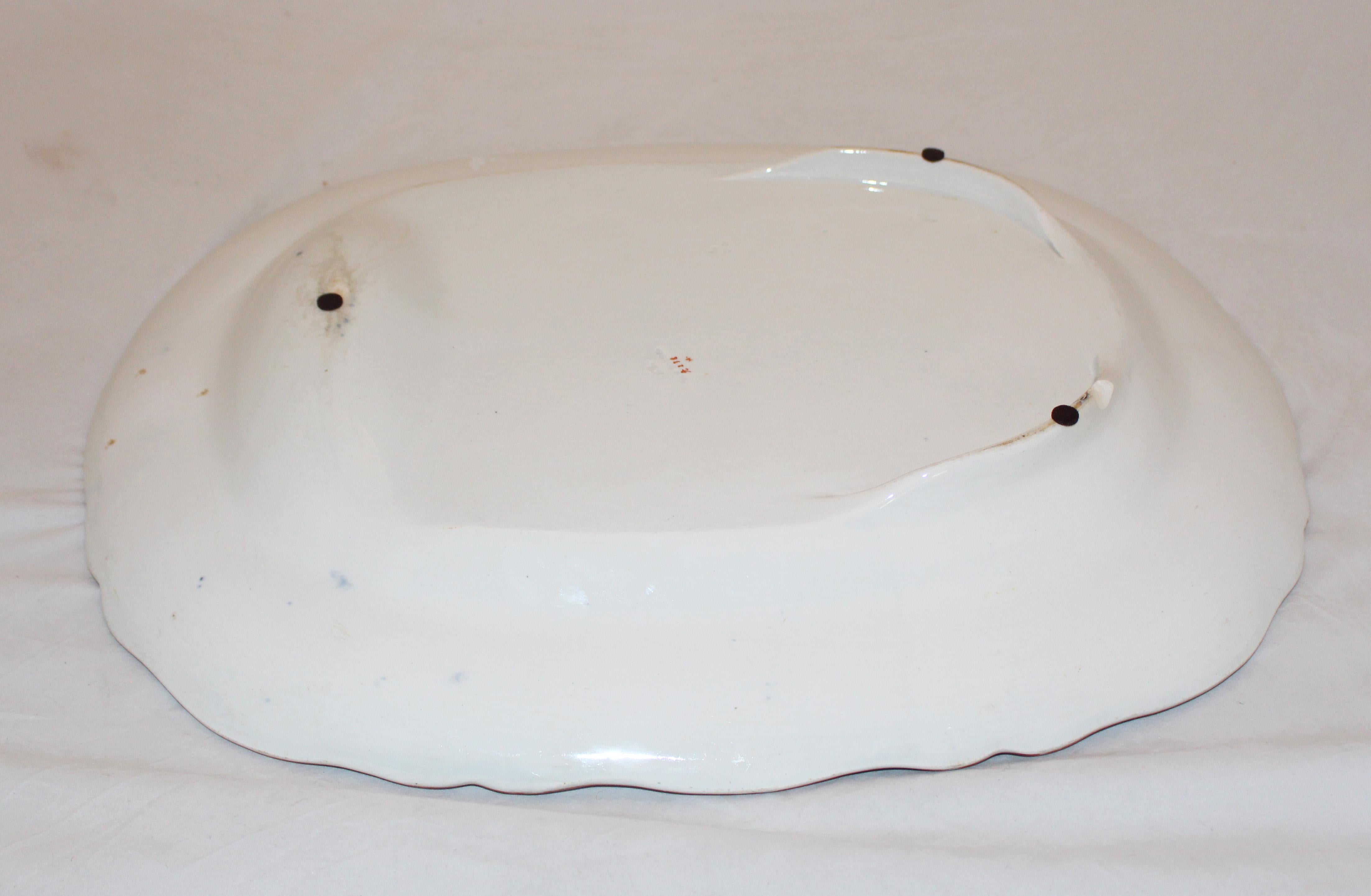 Victorien Plateau à motif Minton en Staffordshire anglais du milieu du 19e siècle en vente