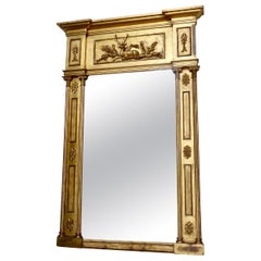 Mid-19th Century English Water Giltwood Regency Mantel Mirror