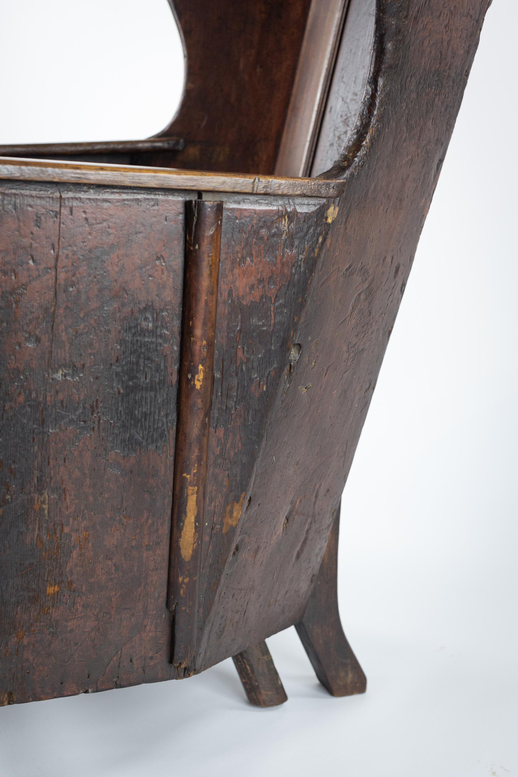 Mid 19th Century English Westmoreland Lambing Chair 1