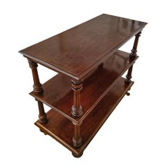 Mid-19th Century Etagère on bronze casters, by Robert Strahan, Dublin