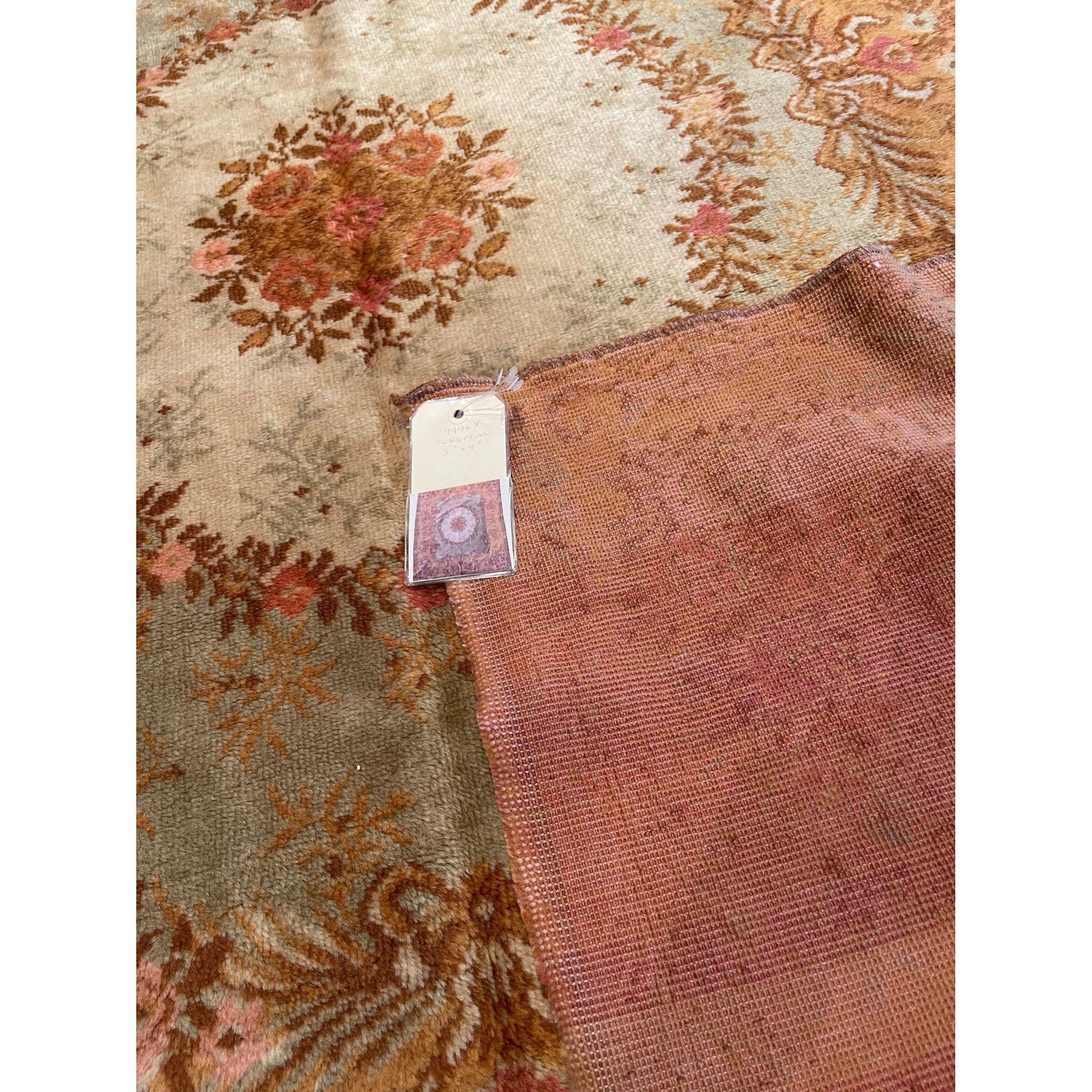 Empire Mid-19th Century European Aubusson Style Rug For Sale