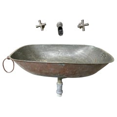 Used Mid-19th Century Farm Copper Sink from America