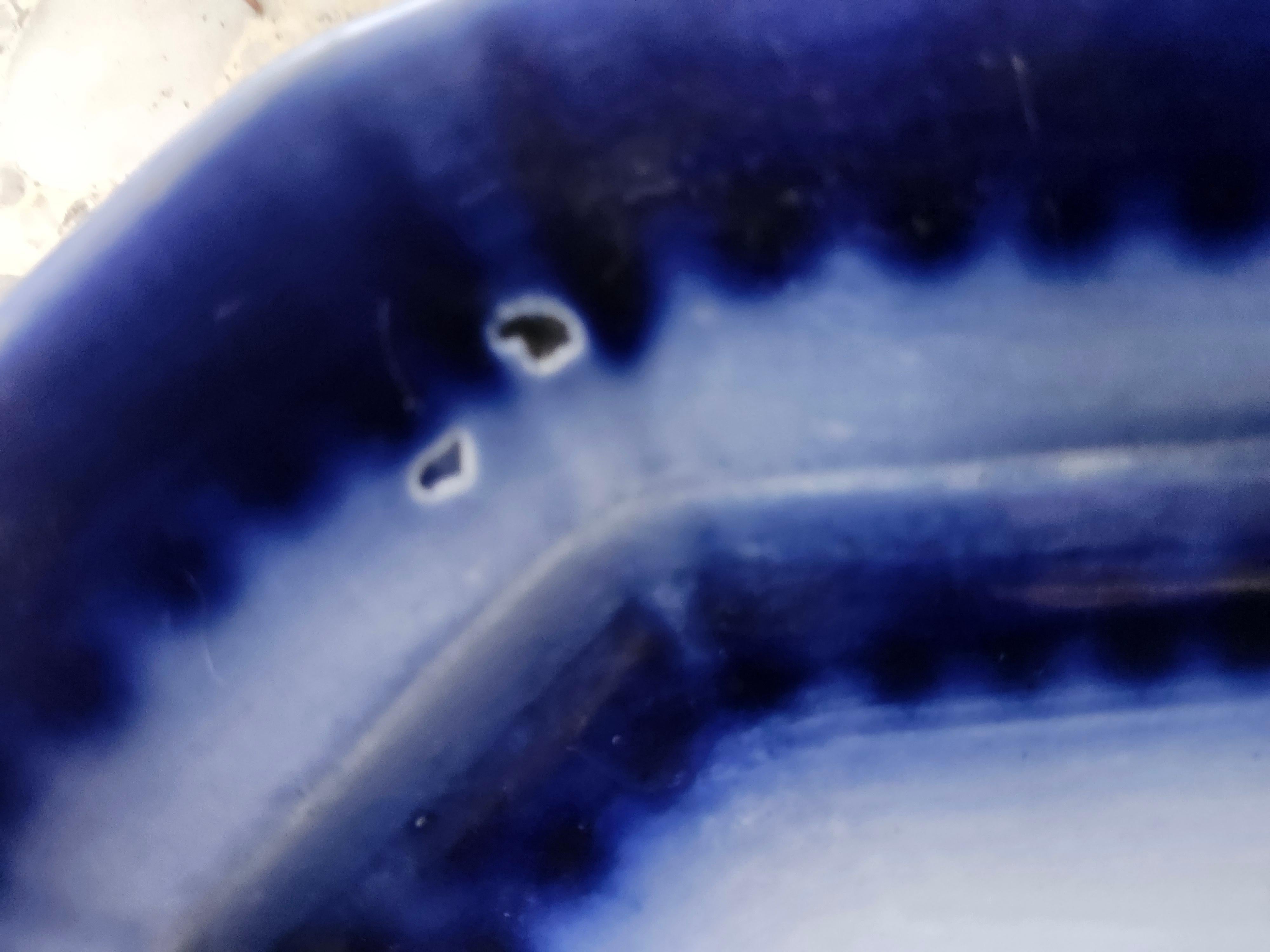 Mid 19th Century Flow Blue Nesting Platters (2) Ironstone For Sale 1