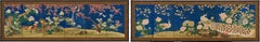 Mid 19th Century Japanese Screen Pair. Flowers & Birds of the Four Seasons.