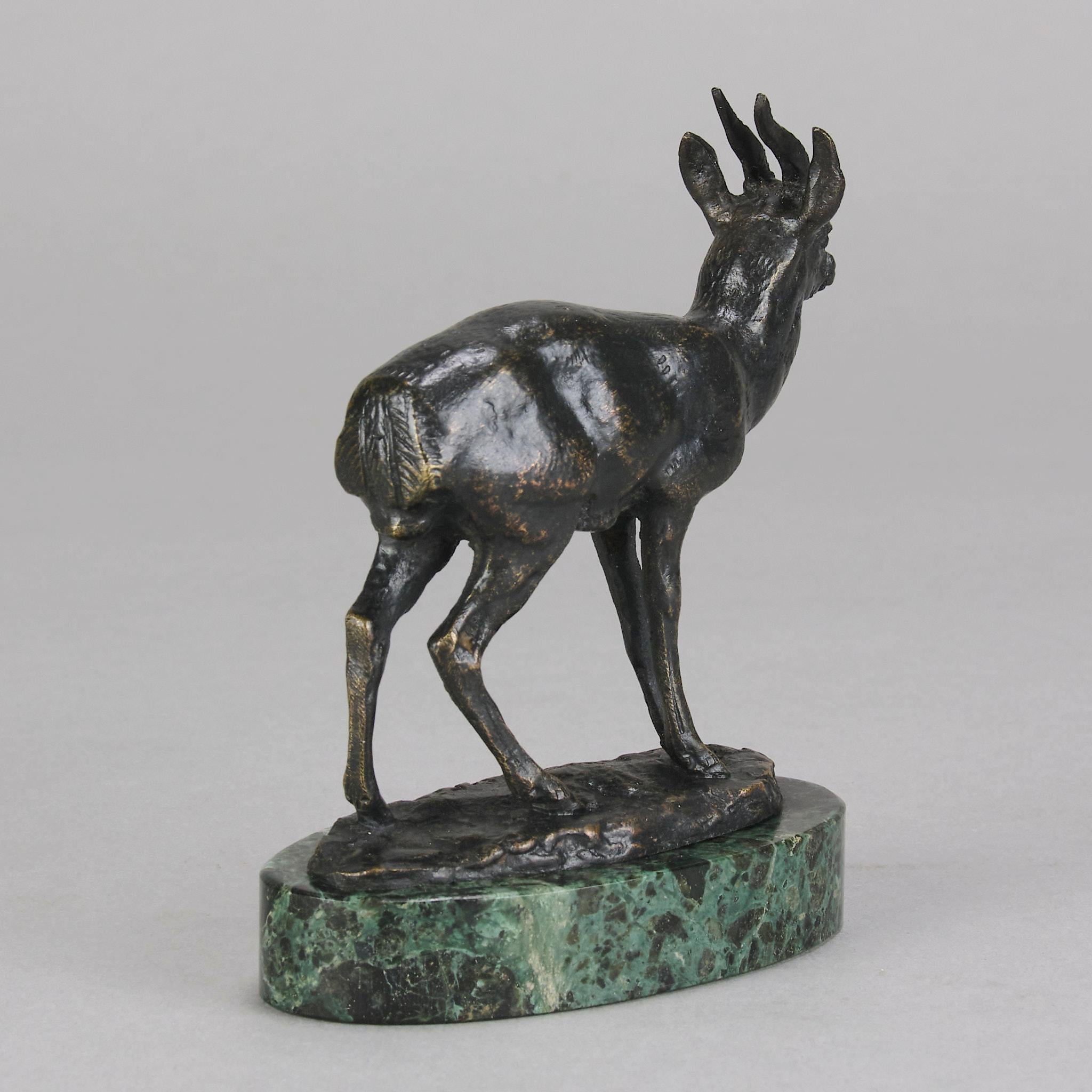 Bronze animalier français du milieu du XIXe siècle intitulé 