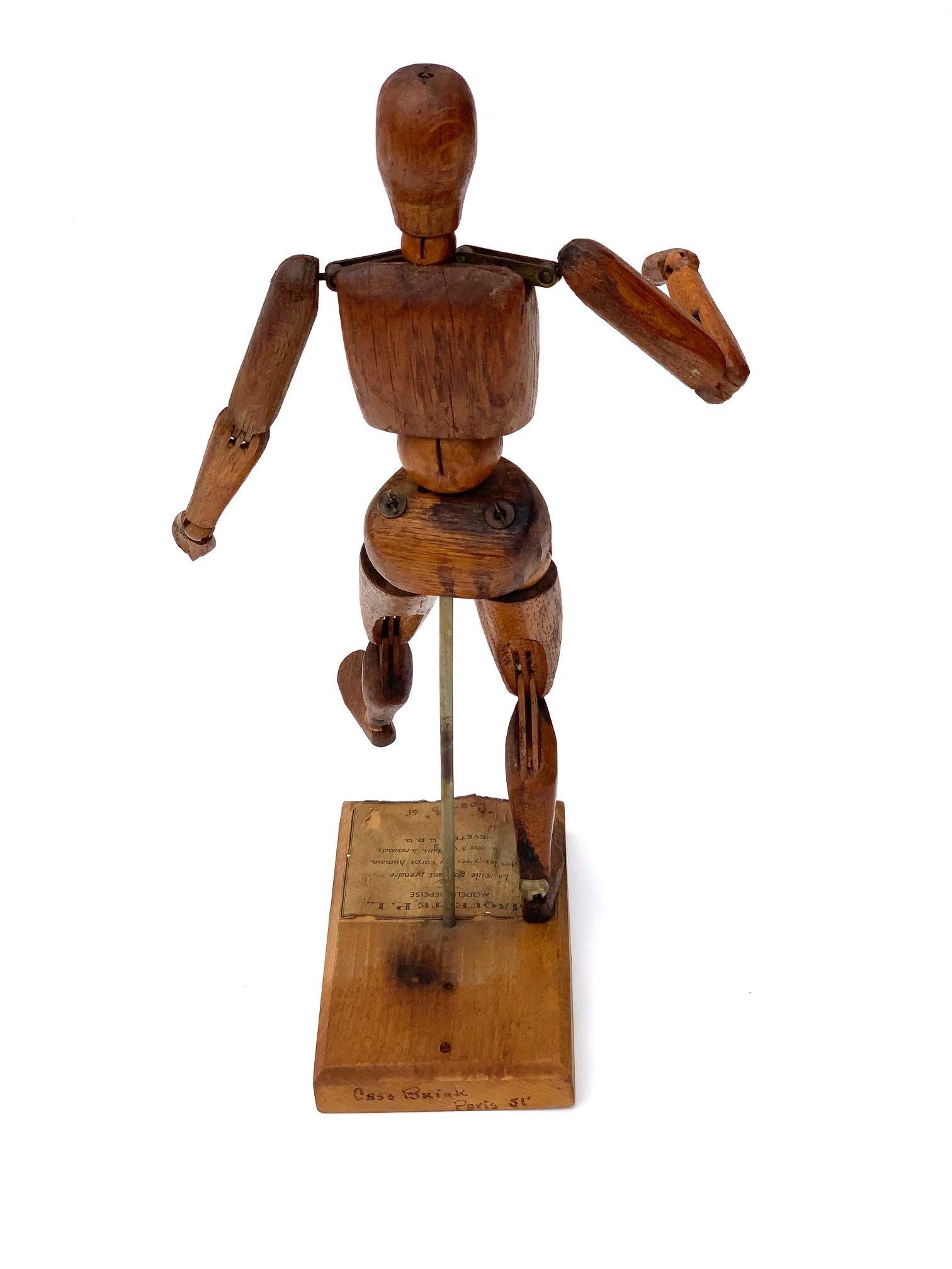 Mid-19th Century French Articulated Artist Model In Good Condition In Los Angeles, CA