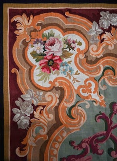 Mid-19th Century French Aubusson Manufactory Rug - Dim: 3m35x2m55 - N° 1532
