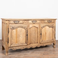 Mid-19th Century French Bleached Oak Sideboard Buffet