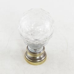 Mid-19th Century French Bronze and Crystal Faceted Staircase Finial