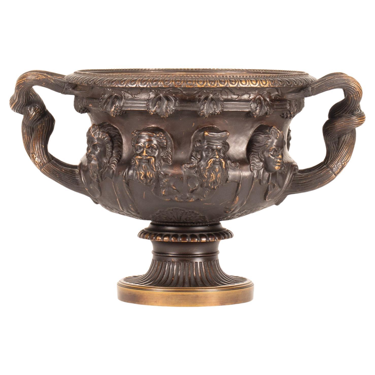 Mid 19th Century French Bronze Grand Tour Vase Signed by Achille Collas