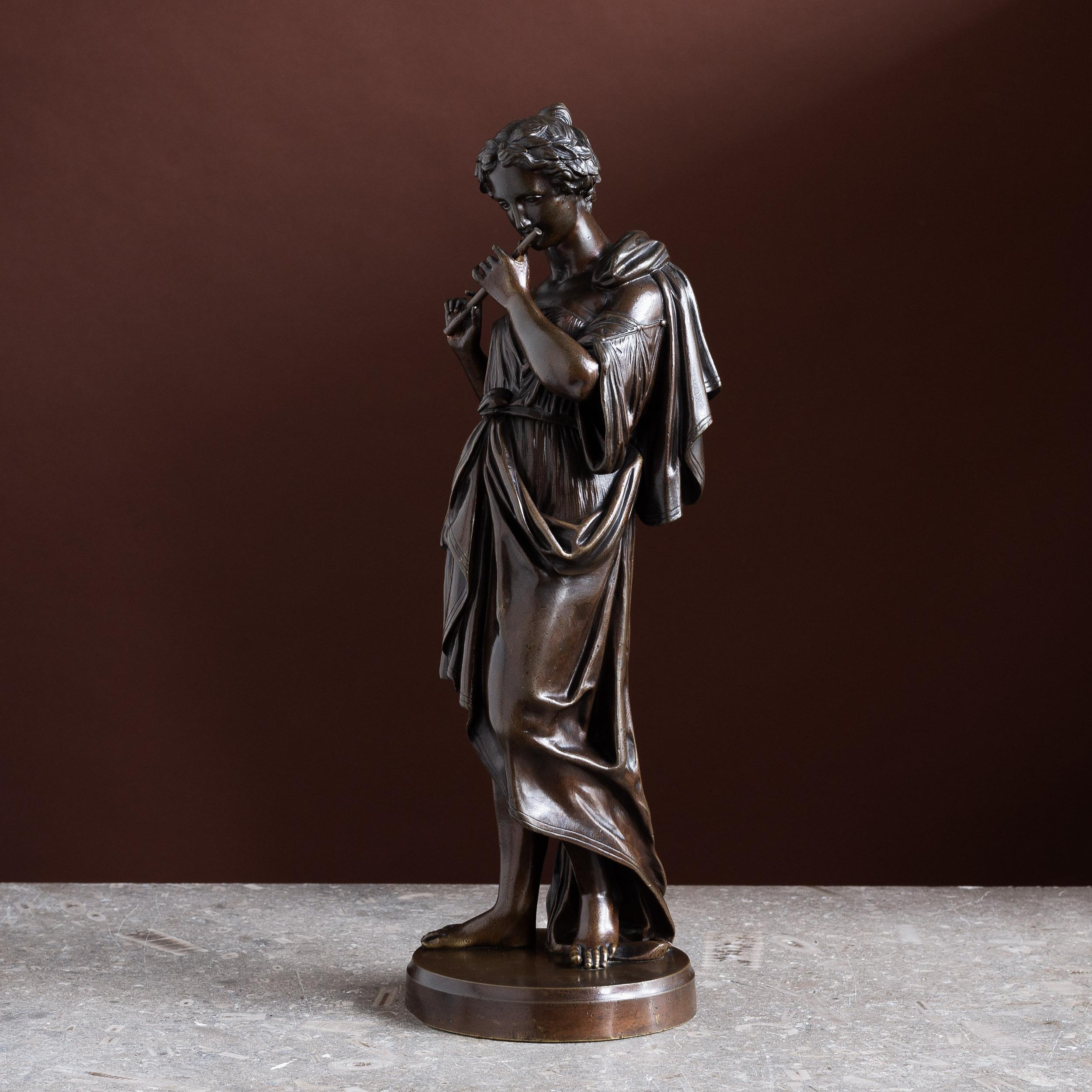 Bronzo francese di Euterpe della metà del XIX secolo in vendita 6