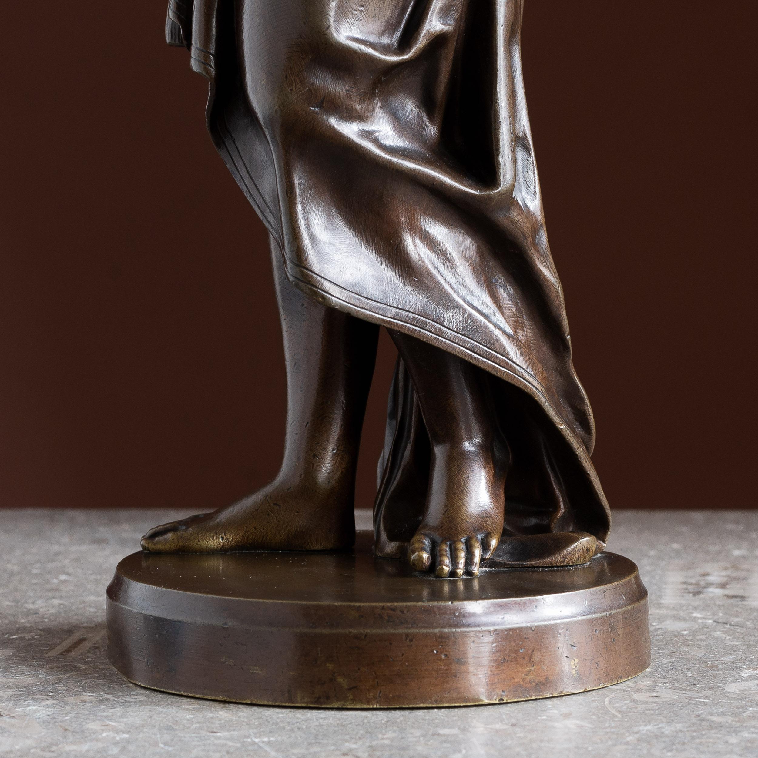 Bronzo francese di Euterpe della metà del XIX secolo in vendita 4