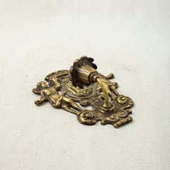 Chandelier ou applique religieuse en bronze français du milieu du XIXe siècle avec anges