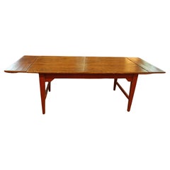Antique Mid-19th Century French Canadian Country Farm Table