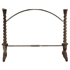 Mid 19th Century French Cast Iron and Marble Table
