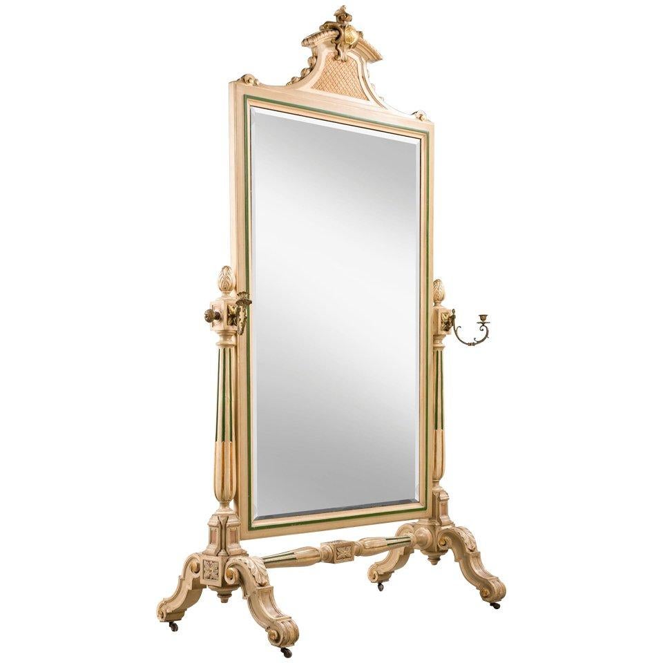 Mid-19th Century French Cheval Mirror