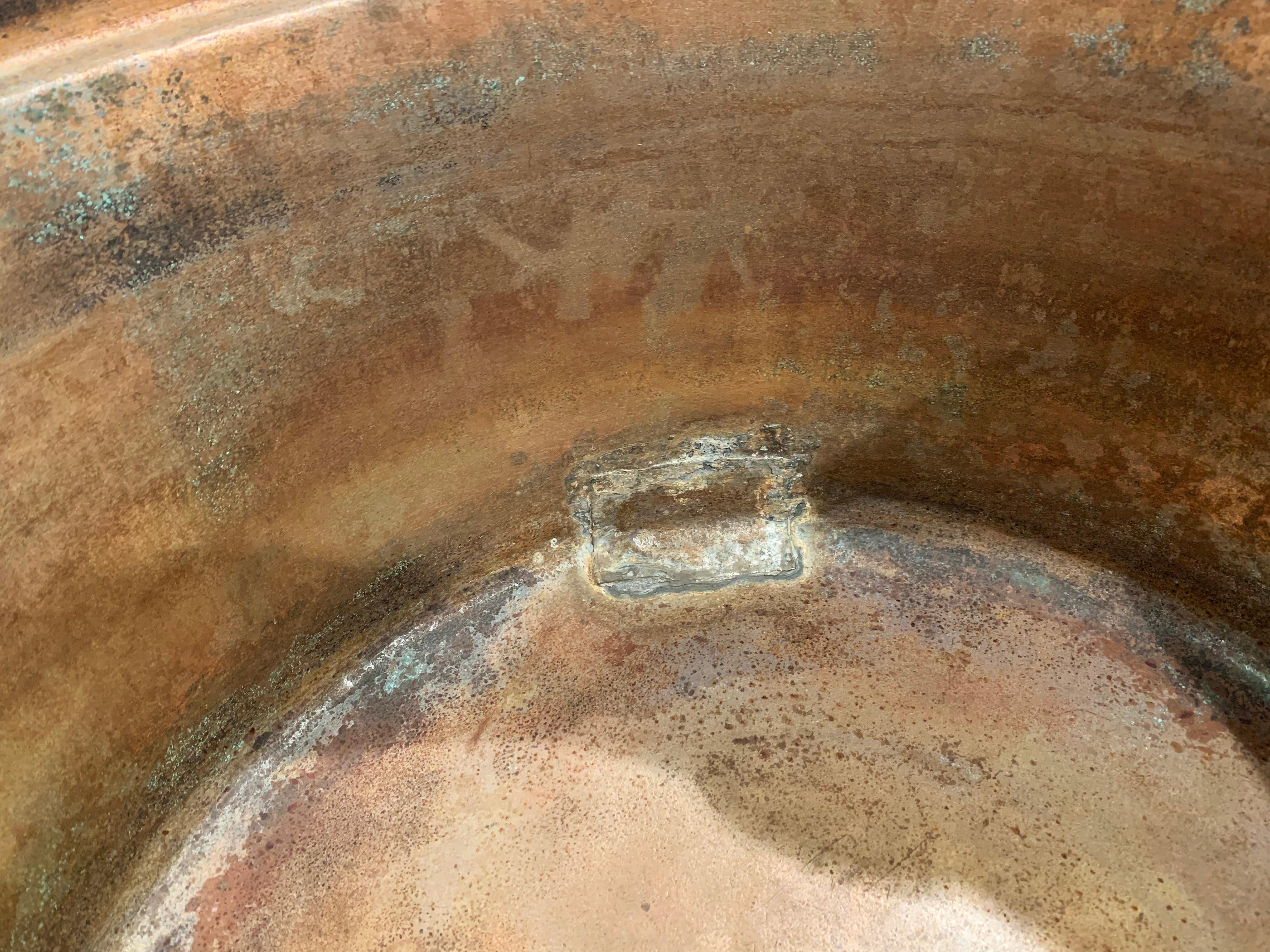 Mid-19th Century French Copper and Brass Jelly Boiling Bowl from Normandy 2