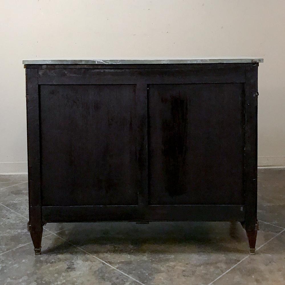 Mid-19th Century French Directoire Mahogany Marble Top Buffet 6