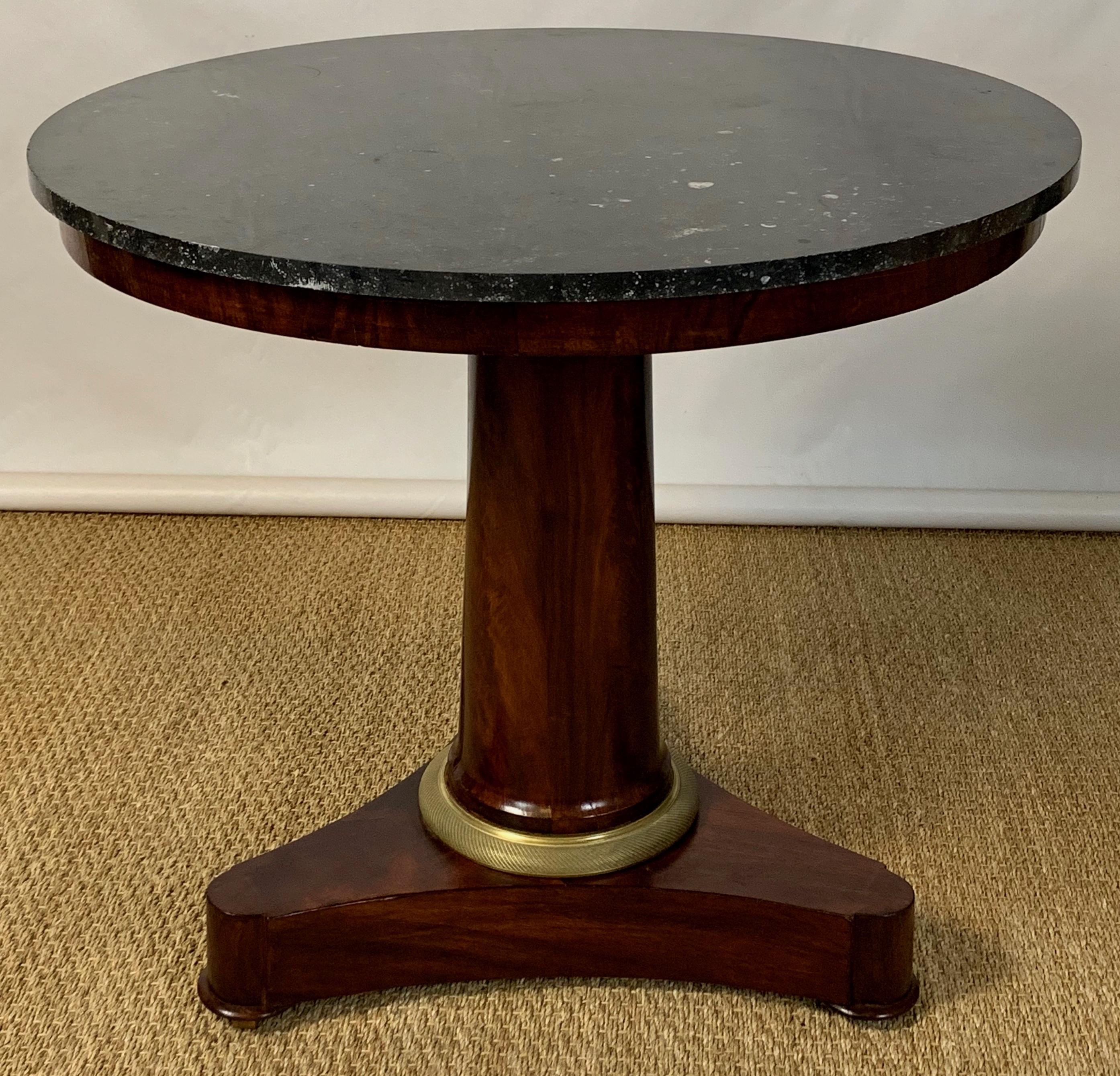 Mid-19th Century French Empire Center Table In Excellent Condition In Kilmarnock, VA