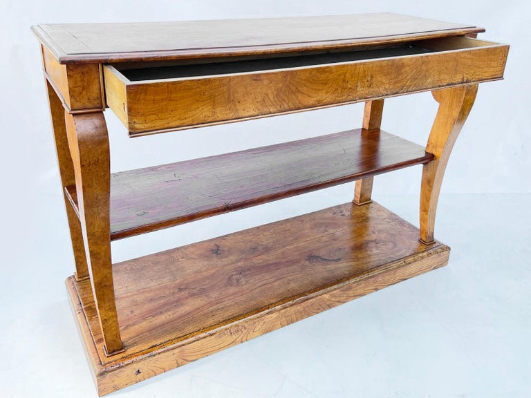 Charles X Mid-19th Century French Empire Console Hall Table For Sale