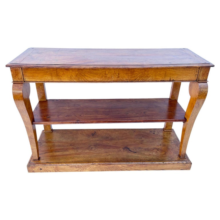 Mid-19th Century French Empire Console Hall Table For Sale