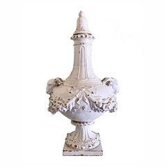 Mid-19th Century French Faience Urns