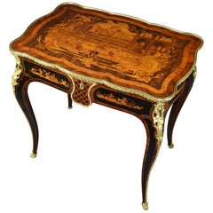 Antique Mid-19th Century, French Fine Quality Kingwood Inlaid Centre Table
