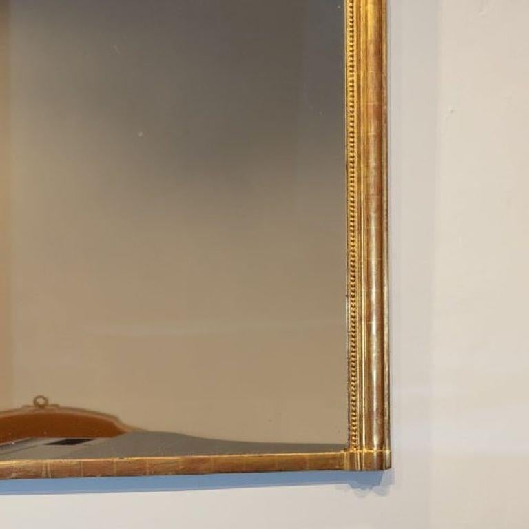 Mid 19th Century French Gilt Framed Mirror In Good Condition In Donhead St Mary, Wiltshire