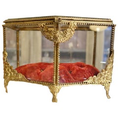 Mid-19th Century French Glass Jewelry Display Box