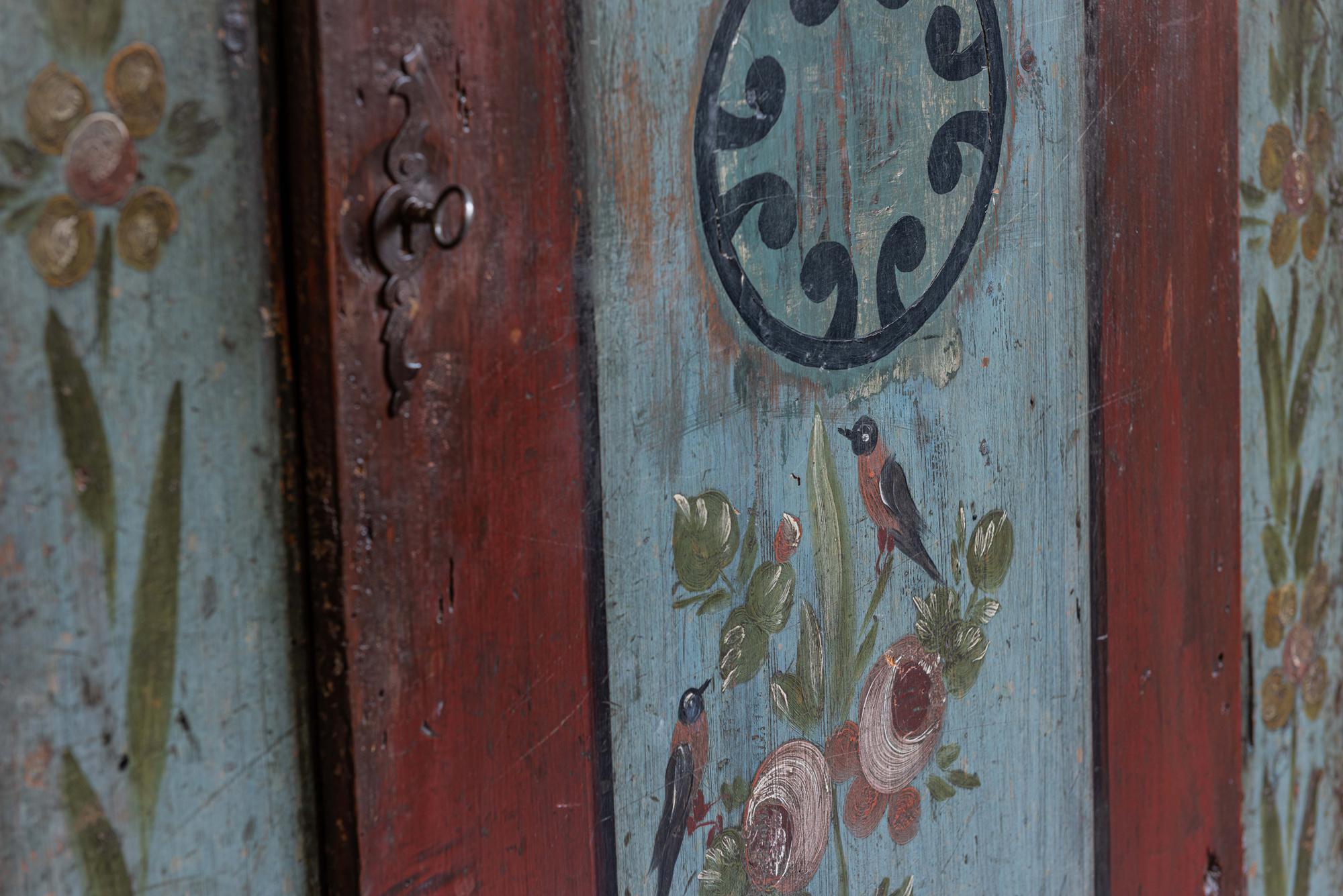 Mid-19th Century French Hand Painted Cupboard, 1849 5