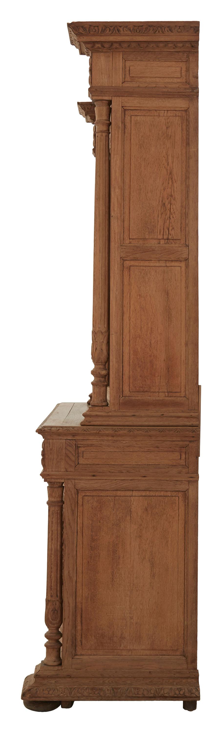 Hand-Carved Mid-19th Century French Hunt Cabinet