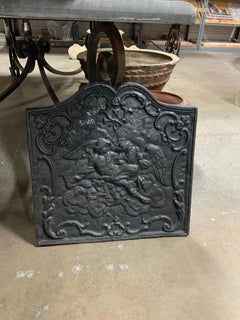Mid 19th Century French Iron Fireback