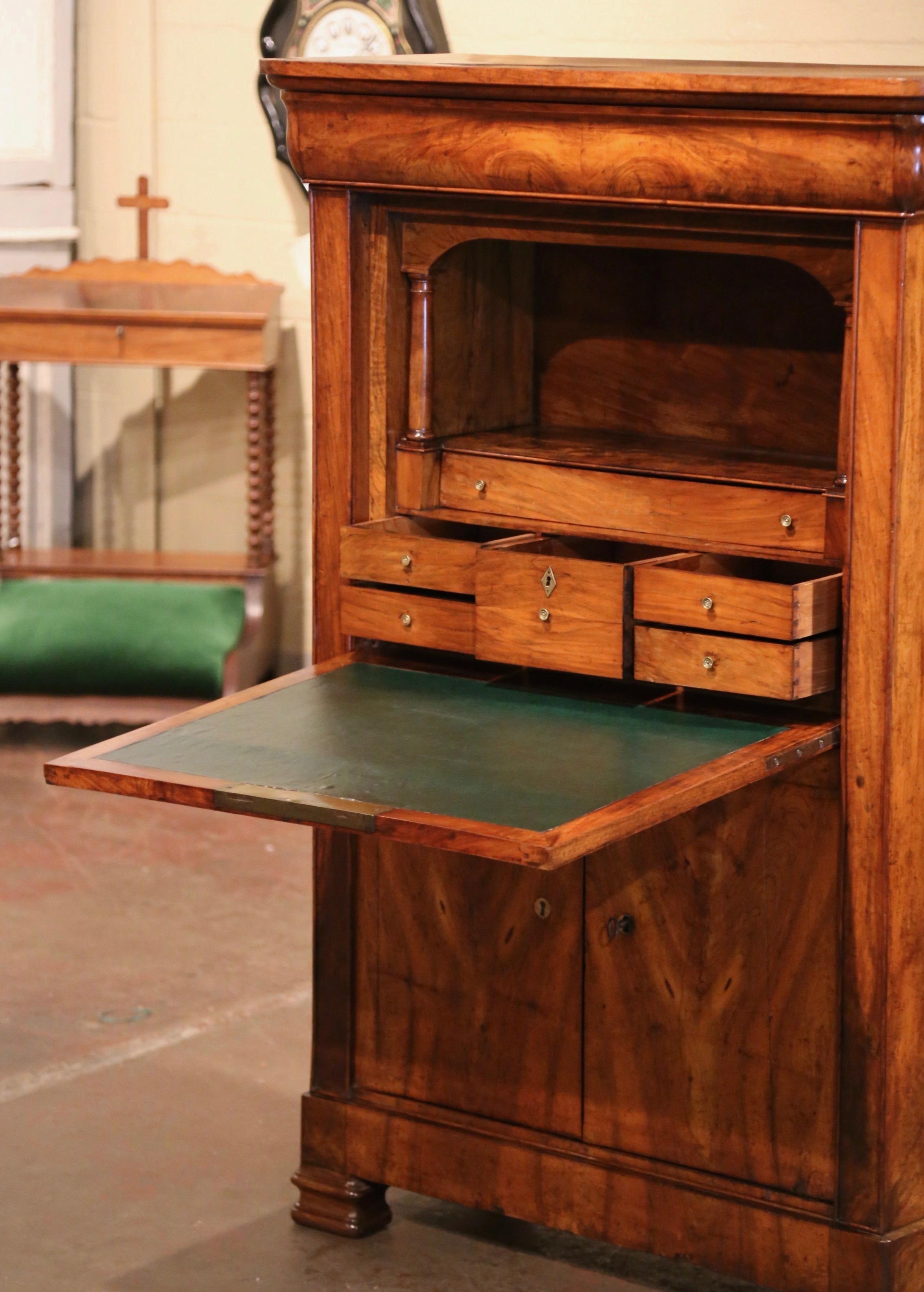 This elegant, antique fruitwood 