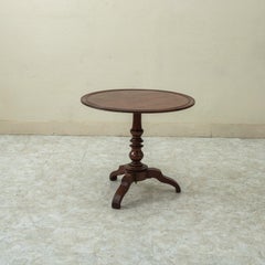 Mitte des 19. Jahrhunderts Französisch Louis Philippe Periode Esche Tilt Top Pedestal Tisch