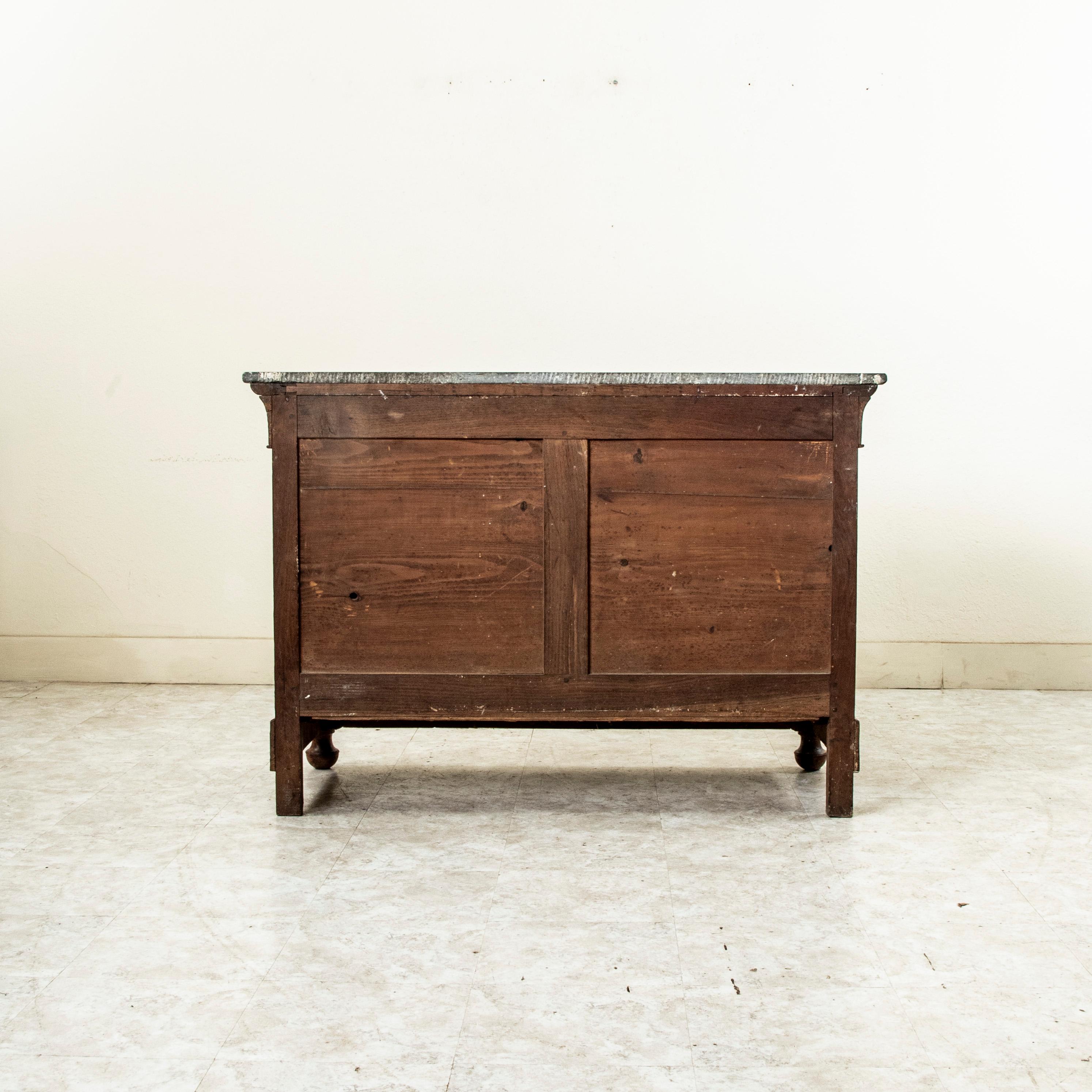 Cómoda y cómoda de olmo burl de la época francesa de Louis Philippe de mediados del siglo XIX Francés en venta
