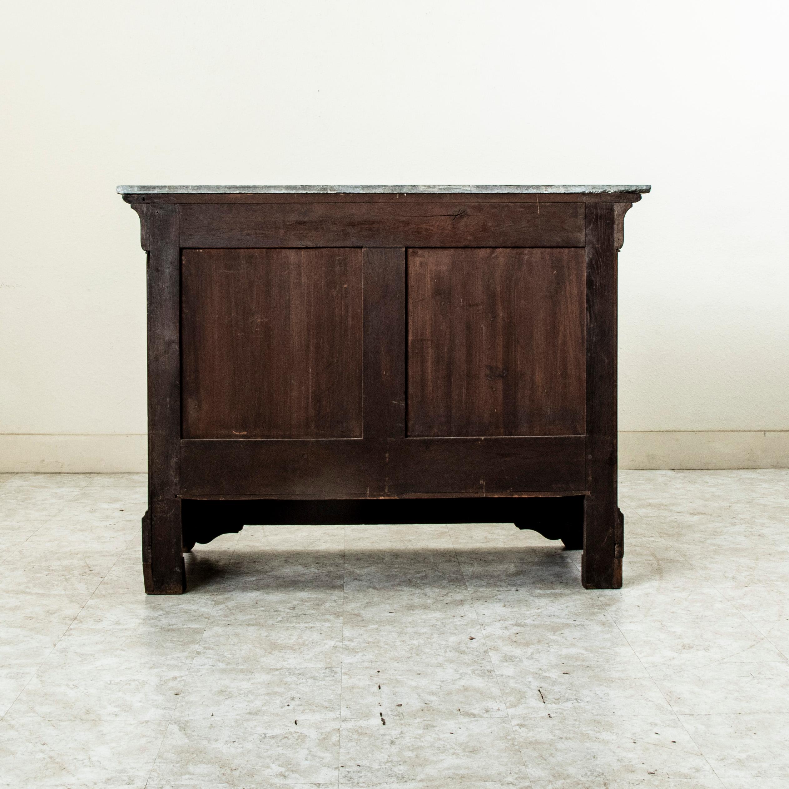 Mid-19th Century French Louis Philippe Period Burl Walnut Commode or Chest For Sale 1