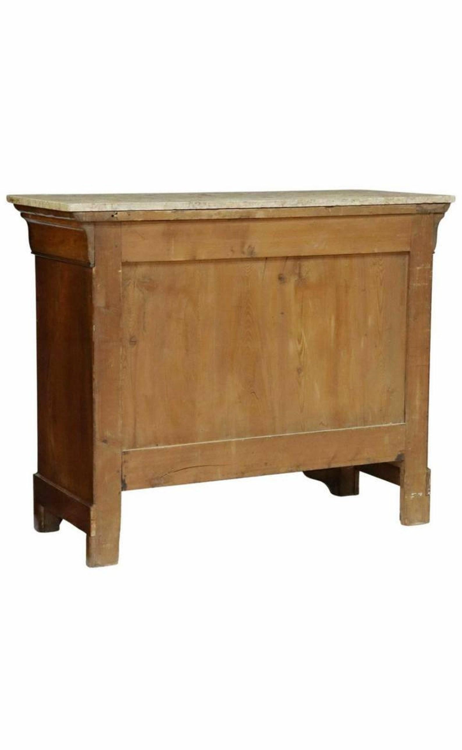 Mid-19th Century French Louis Philippe Period Burled Walnut Commode 2