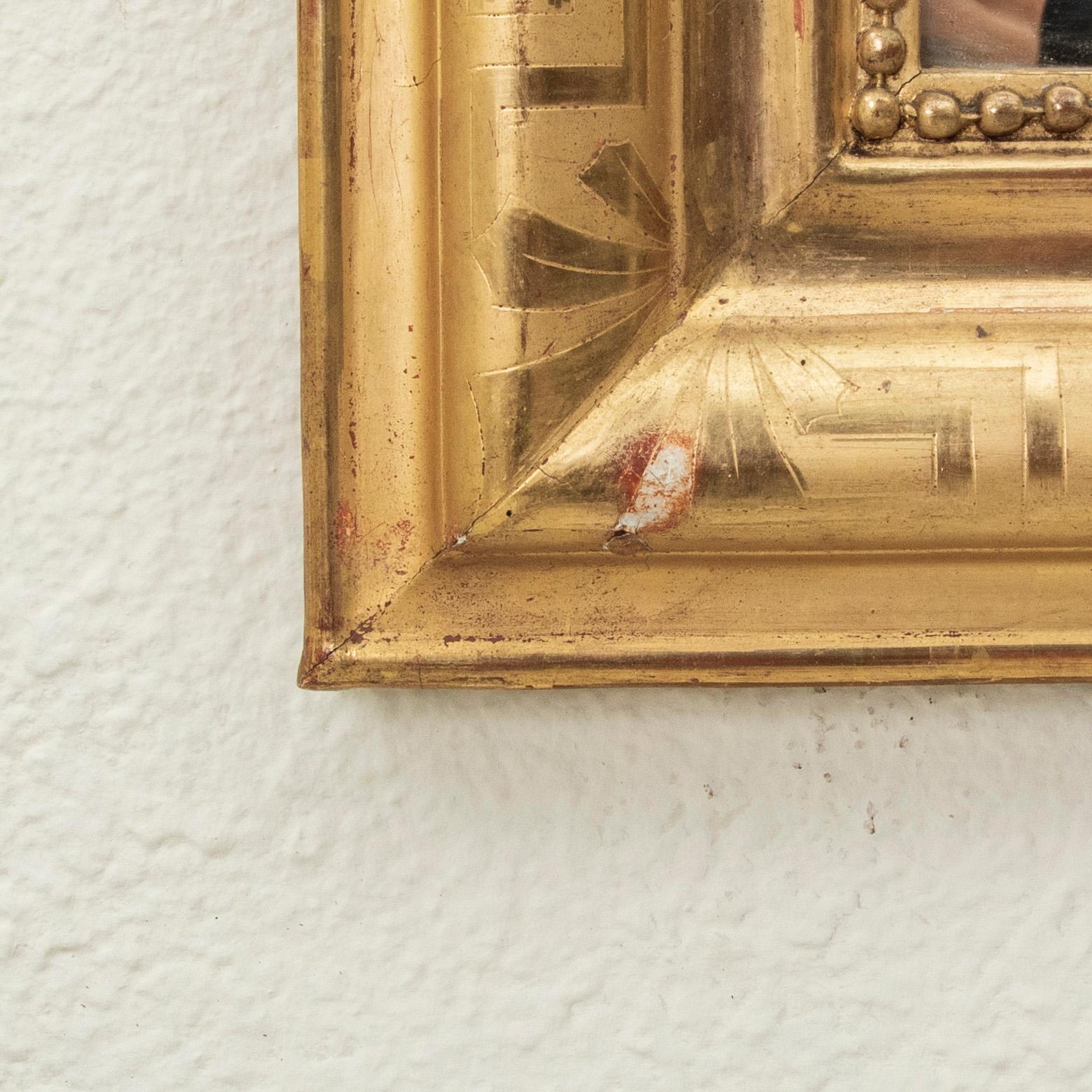 Specchio in legno dorato francese del periodo Louis Philippe della metà del XIX secolo 3