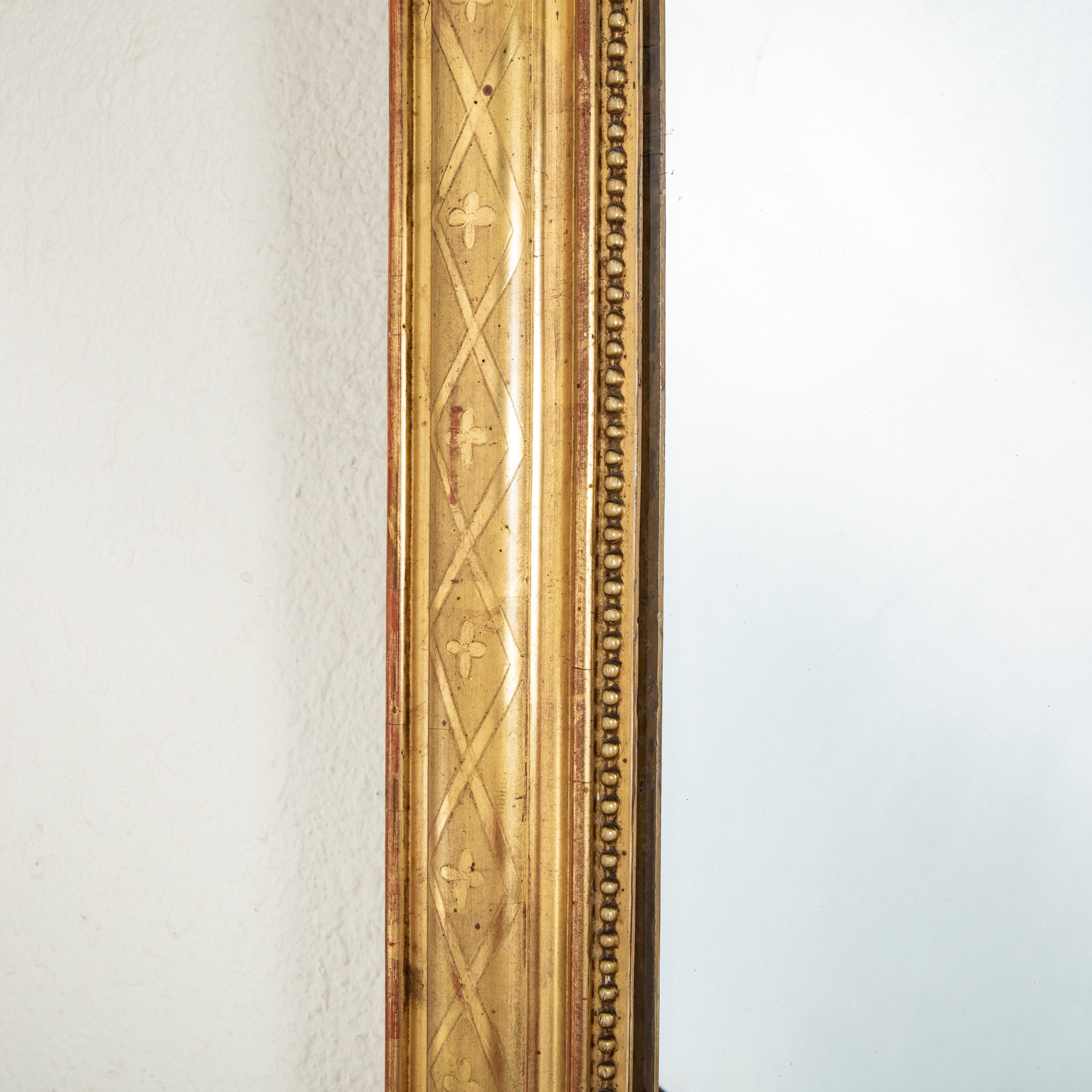 Mid-19th Century French Louis Philippe Period Giltwood Mirror 3